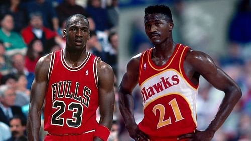 Michael Jordan and Dominique Wilkins (Image courtesy: youtube.com)