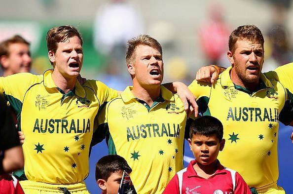 Aaron Finch Steve Smith David Warner