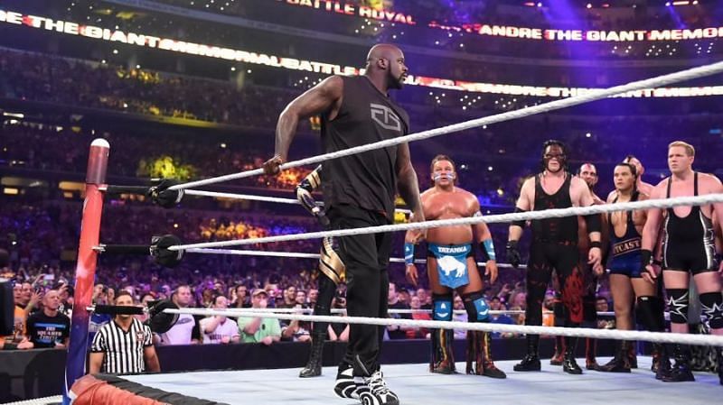 Shaquille O&#039;Neal at Wrestlemania 32