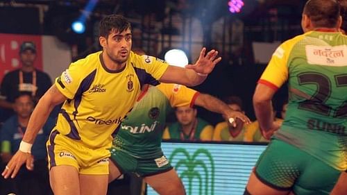 Rahul Chaudhari could score big against the weak defence of the Tamil Thalaivas.