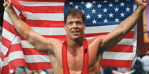 Kurt Angle was himself inducted into the WWE Hall of Fame just this year.