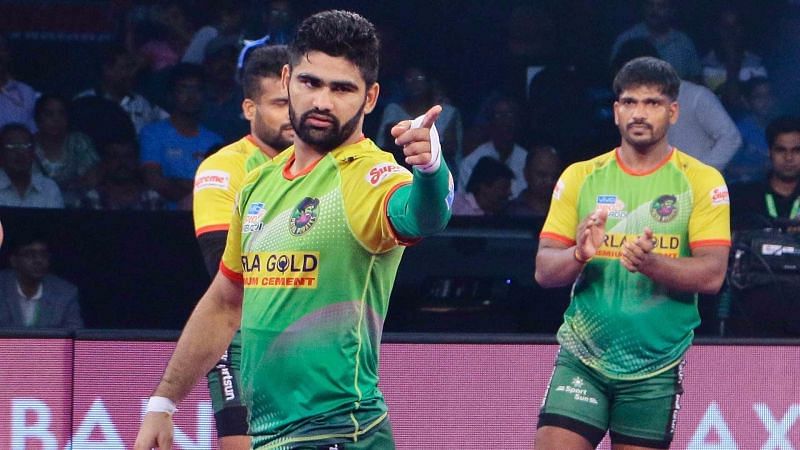 Pardeep Narwal led his side to victory over Gujarat