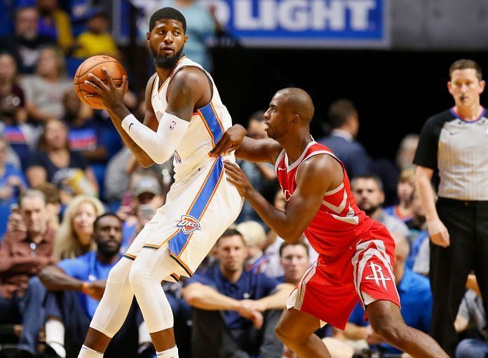 Paul George and Chris Paul