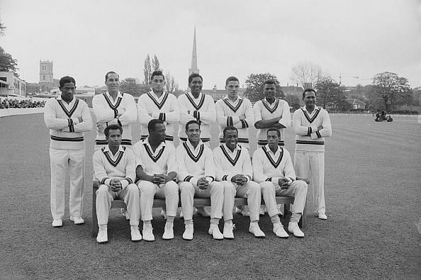 Garry Sobers (sitting in the centre)