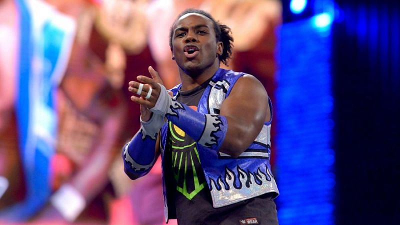 Xavier Woods appears to be defiant in the face of defeat