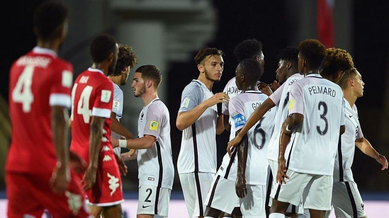 Amine Gouiri also scored a brace in what was a comprehensive win for France