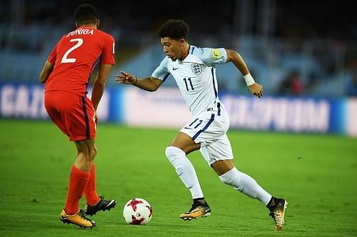 Sancho in action against Chile