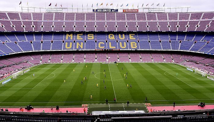 Barcelona 3-0 Las Palmas behind closed doors Camp Nou Catalan Referendum