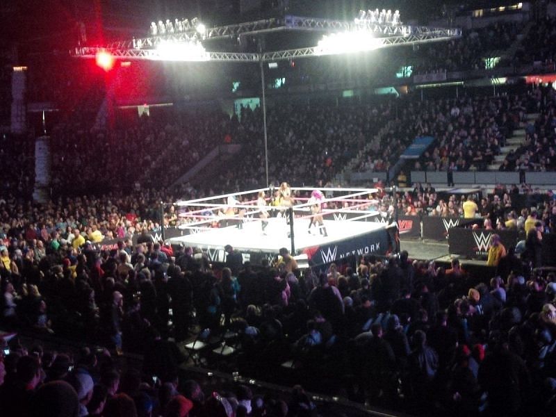The crowd at WWE Regina looking pretty packed