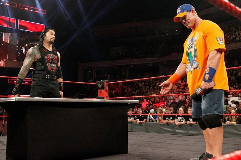 Reigns and Cena had an incredible verbal battle earlier this year on Raw