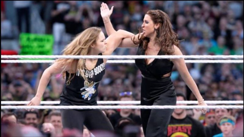 Stephanie McMahon and Ronda Rousey have already planted the seeds for a feud 