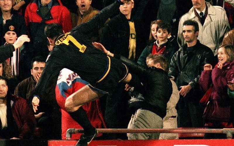 Image result for eric Cantona kick