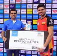 Rohit led the attacking charge of the Bengaluru Bulls.