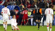 Ugly scenes marred Switzerland's away goal victory over Turkey