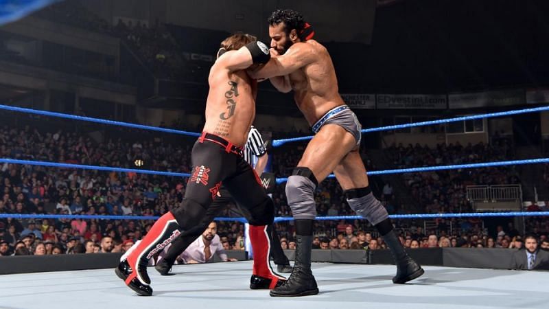 AJ Styles took on Jinder Mahal in the main event