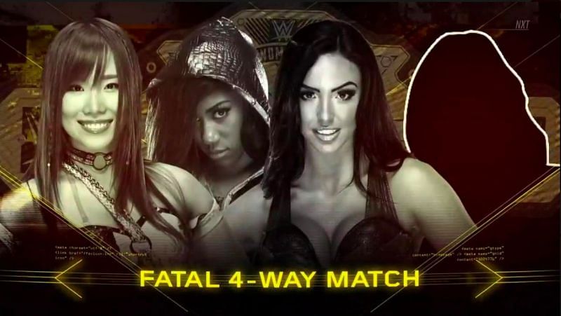 The Fatal 4-Way will take place at NXT TakeOver: War Games