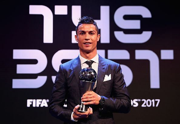 Cristiano Ronaldo Wins Best Fifa Mens Player Of The Year 2017 Award