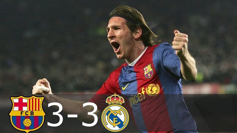 Image result for messi el clasico hattrick 2006/07