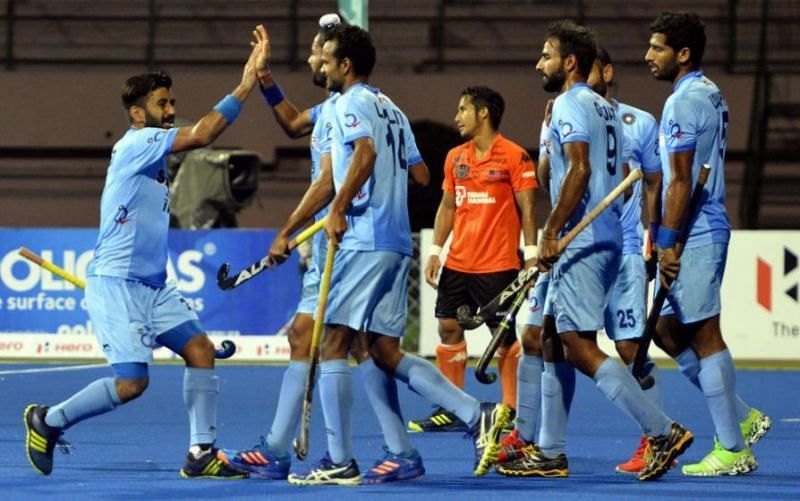 India face off against Malaysia in the final of the Hockey Asia Cup 2017 at the Maulana Bhashani National Hockey Stadium, in Dhaka.