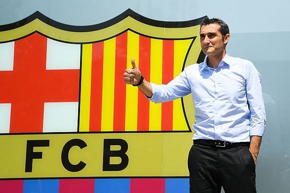 FC Barcelona Unveil New Head Coach Ernesto Valverde