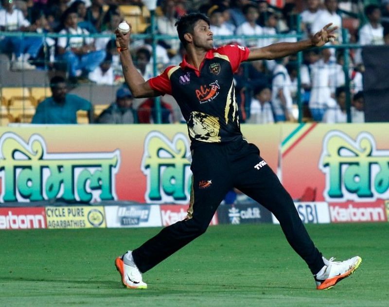K Gowtham played for the Belagavi Panthers in KPL 2017