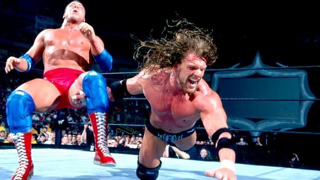 Angle faced Triple H at Unforgiven 2000