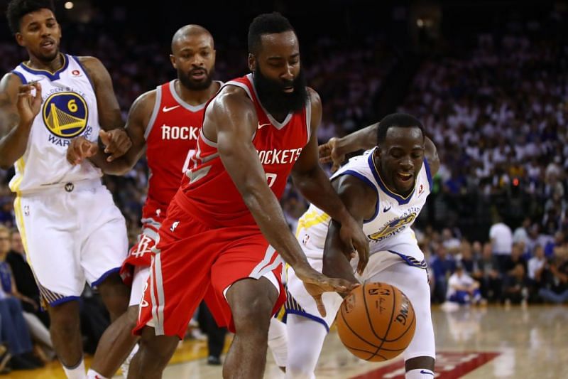 James Harden led the Houston Rockets to an upset win over the Golden State Warriors