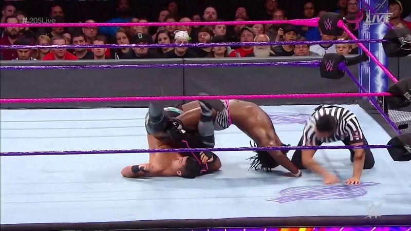 Rich Swann caught TJP by surprise with the first fall of this match!