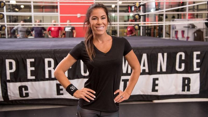 Ashley Lomberger &#039;Madison Rayne&#039; at the WWE Performance centre for tryouts
