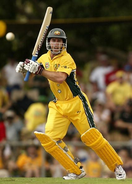 Michael Bevan of Australia in action