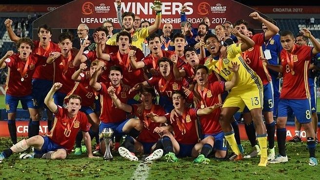 Spain U-17 team who won European Championship