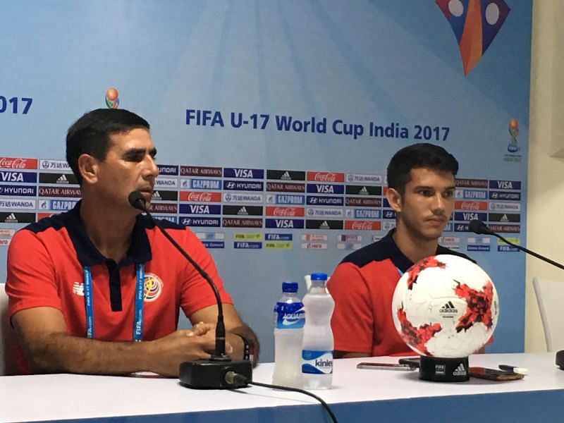 Costa Rica U-17 press conference in Goa