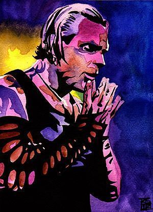 Official Rob Schamberger Bret "The Hitman" Hart Hand Signed 24" x 18" Poster 
