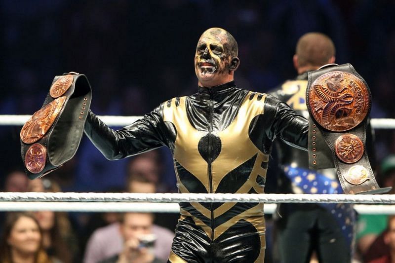 Goldust as the WWE Tag Team Champion