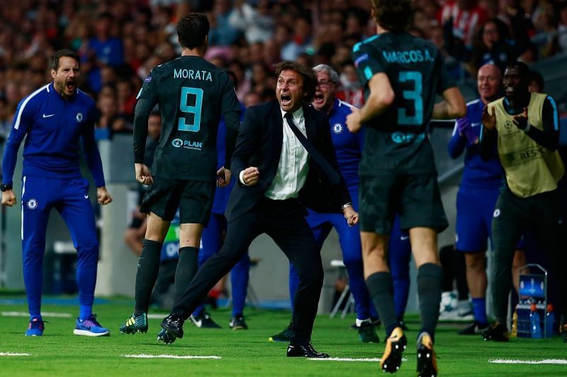 Antonio Conte will be hoping for similar joy in the tie against an unpredictable Roma side