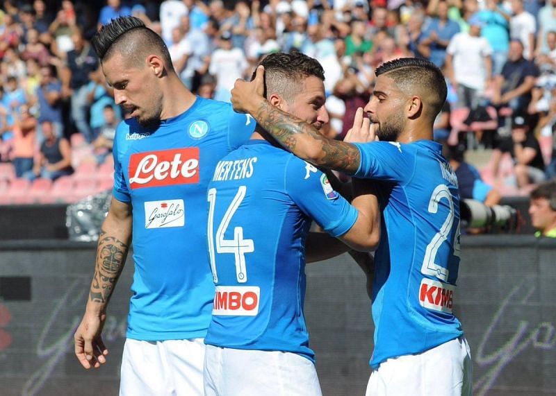 Napoli&#039;s relentless attacking play has helped the team lead the way in Serie A this season