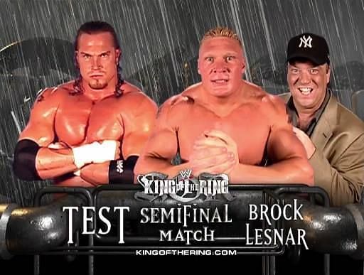 Brock Lesnar defeated Test at 2002 King of the ring