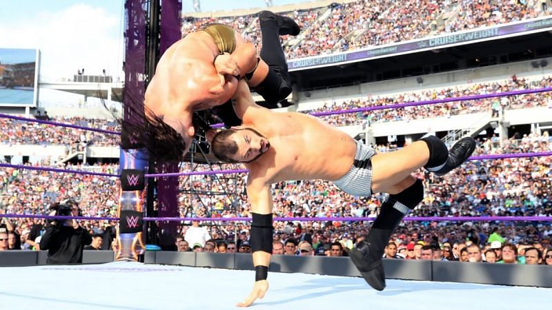 Neville And Aries began their feud at WrestleMania 33