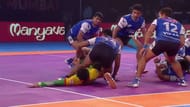 Pardeep's Super Raid that earned Patna Pirates 8 points.