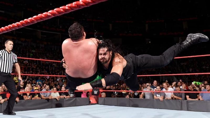 Roman Reigns and Samoa Joe is a feud that seems to stem from reality...