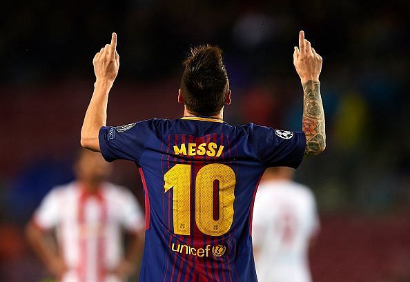 Lionel Messi goal 100 Europe