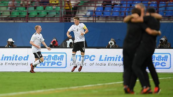 Germany captain Arp again found the back of the net today