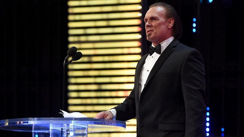 Sting at the Hall of Fame in 2016