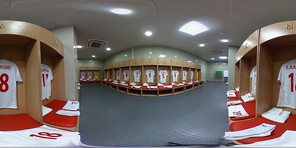 The Iran dressing room ahead of their big clash against Mexico