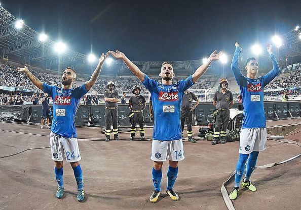 Napoli&#039;s fearsome attacking trio