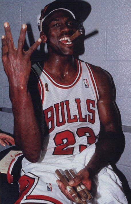 1996 Bulls Post-game Championship celebrations