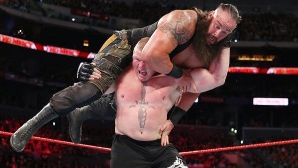 Image result for wwe braun vs lesnar