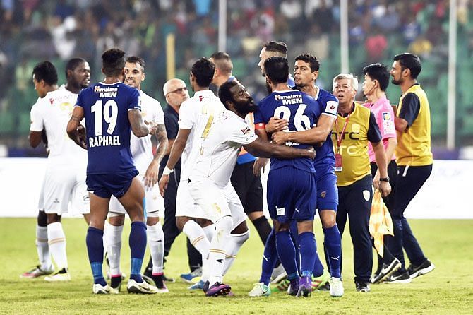 NorthEast United and Chennaiyin FC have been involved in many intense clashes.