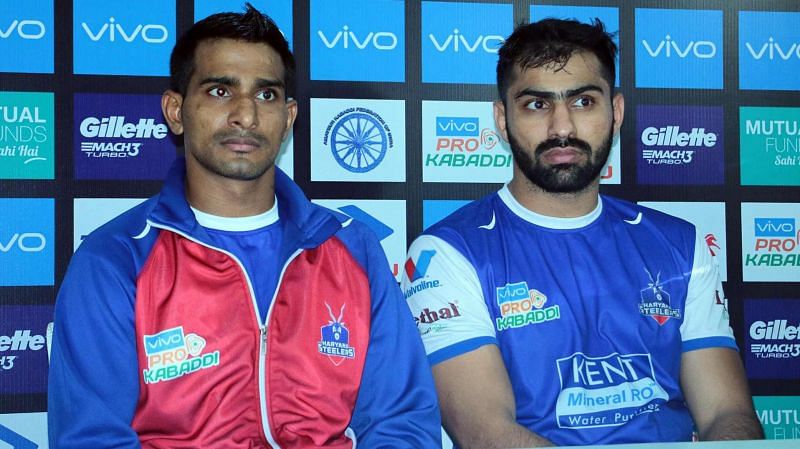 Mohit Chhillar (R) will look to put up and inspiring performance and aid India to victory