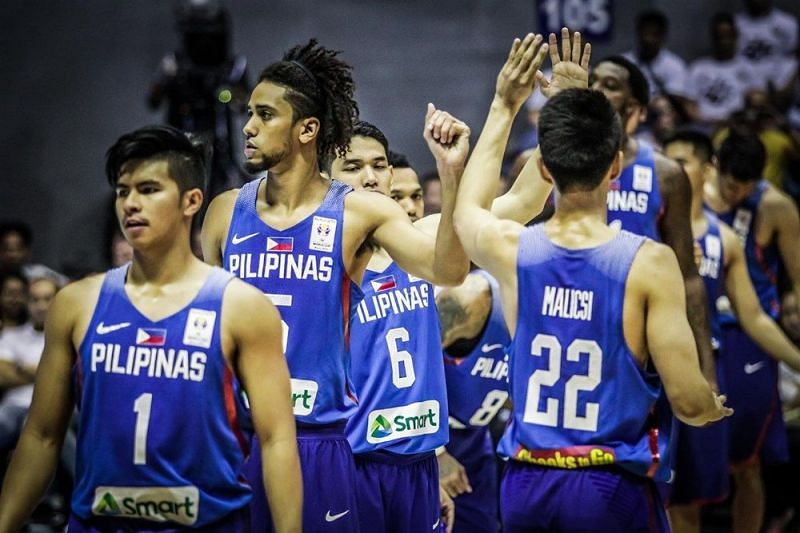 The Philipine squad enjoying a win heading into their 2-0 encounter against Australia in February.